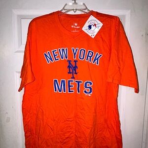🗽⚾️ New York Mets MLB Baseball Marquee Orange Shirt 🏟️🗽